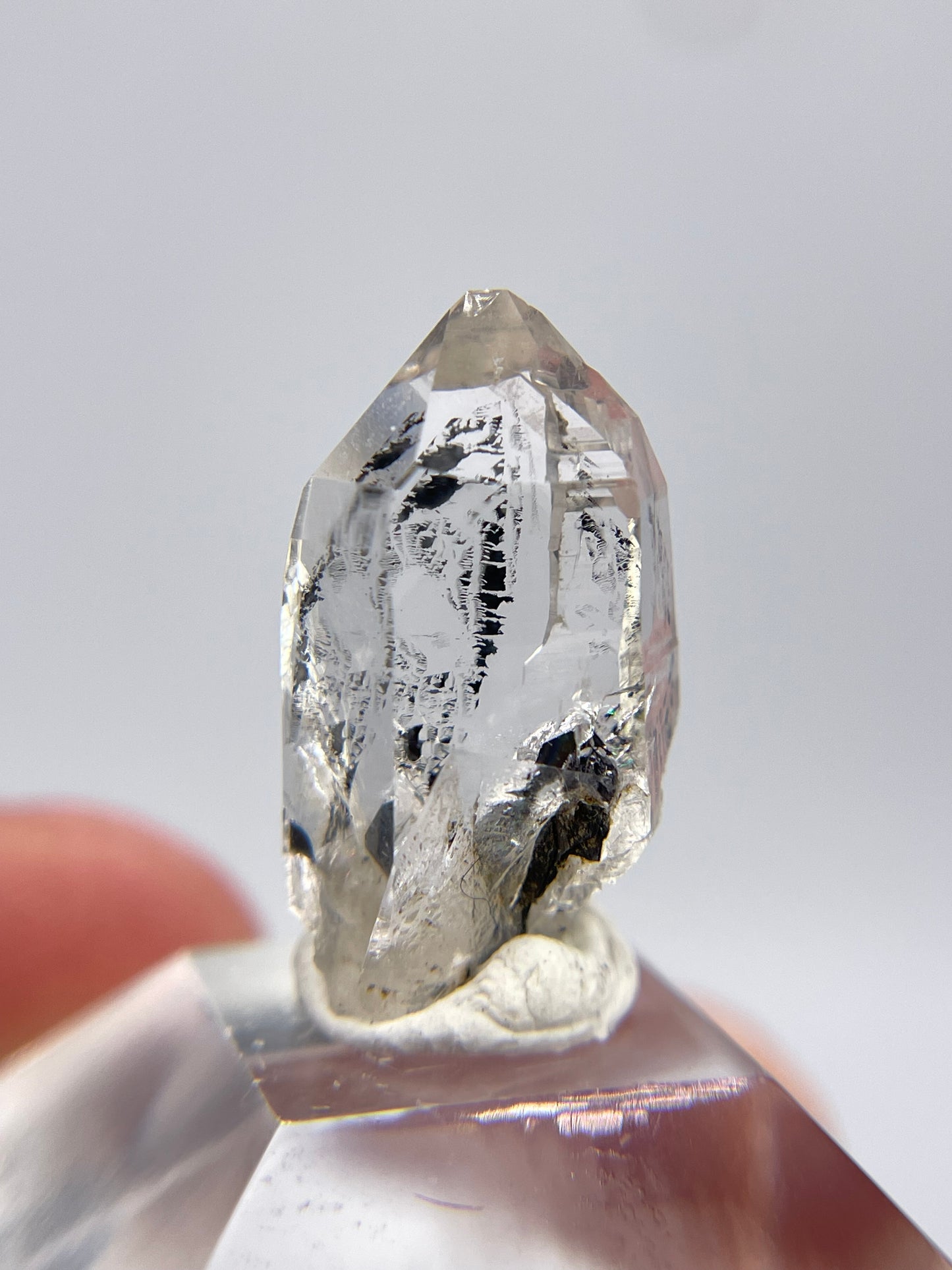 Quartz with Hematite inclusions, Cavradi Gorge, Surselva Region, Grisons, Switzerland