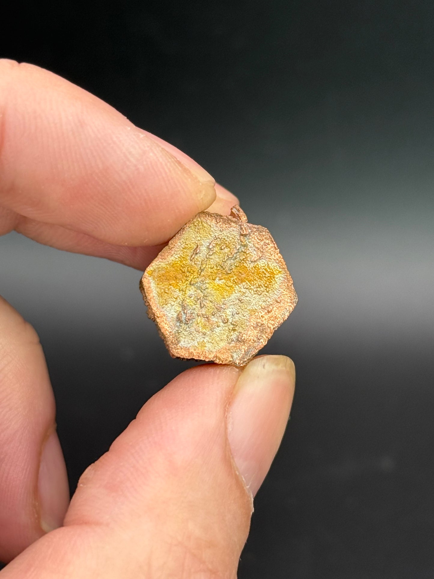 Copper pseudomorph Aragonite, Corocoro, La Paz, Bolivia