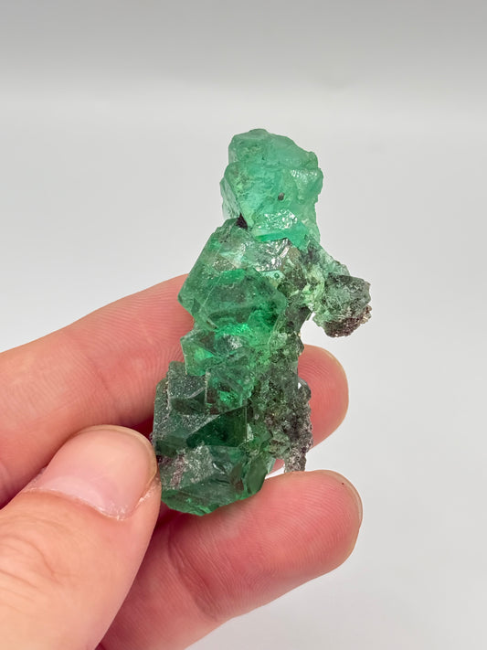 Fluorite, Milpo mine, Atacocha, Pasco Prov., Peru