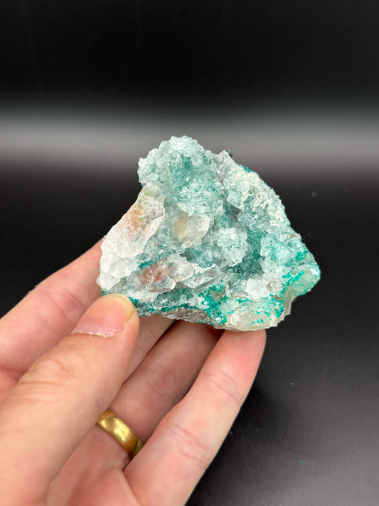 Dioptase and Quartz, Kunene Region, Namibia