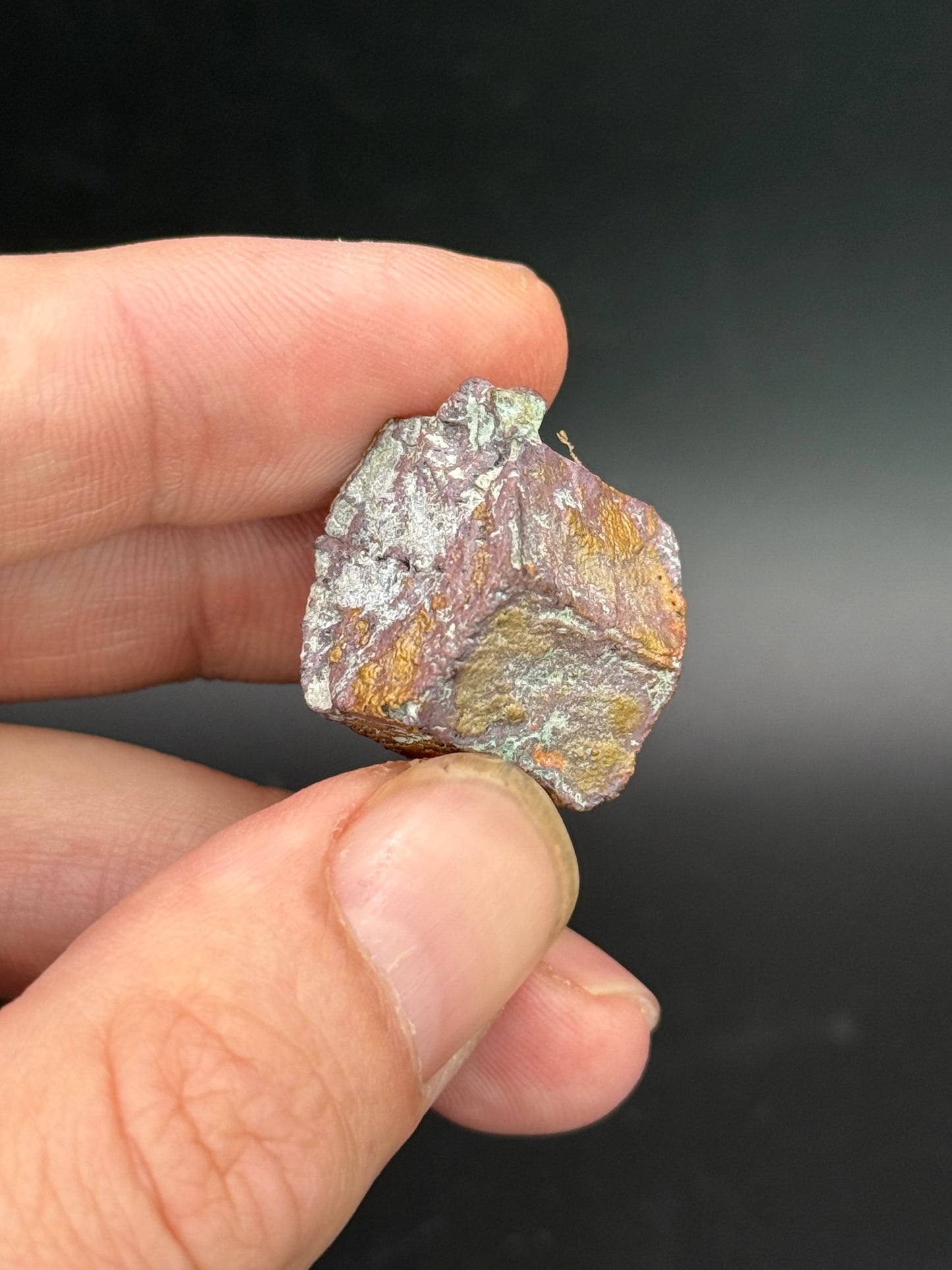 Copper with Cuprite pseudomorph Aragonite, Corocoro, La Paz, Bolivia