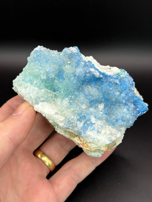 Shattuckite, Malachite and Quartz, Kunene Region, Namibia