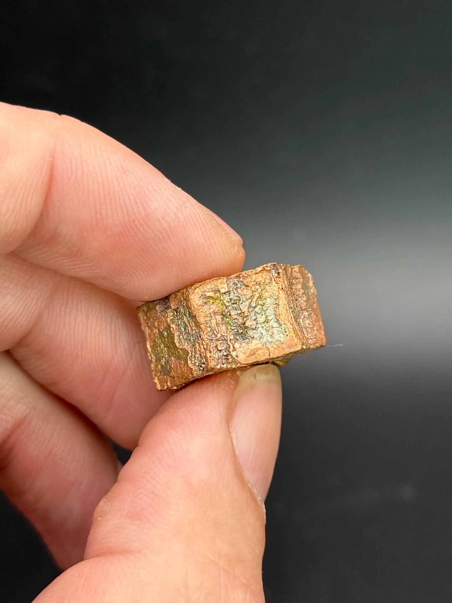 Copper pseudomorph Aragonite, Corocoro, La Paz, Bolivia