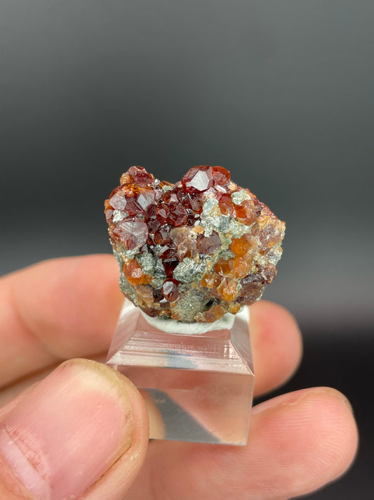 Hessonite Garnet with Clinochlore, Valle d'Aosta