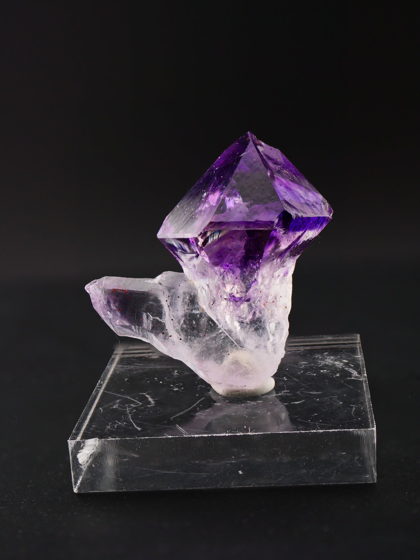 Amethyst Scepter Japan Law Twin, Marovoalavo Mine, Andilamena, Madagascar