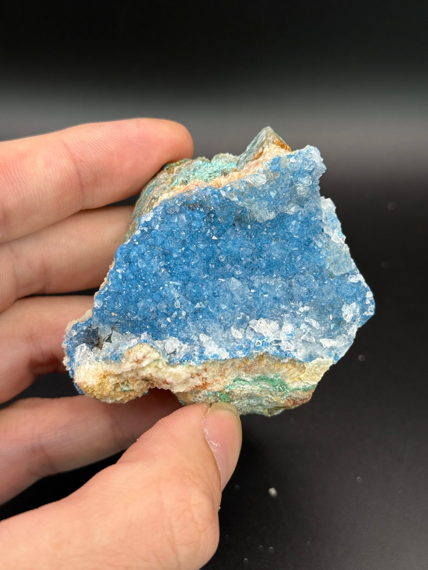 Shattuckite and Quartz, Kunene Region, Namibia