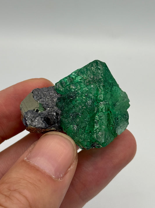 Fluorite, Milpo mine, Atacocha, Pasco Prov., Peru