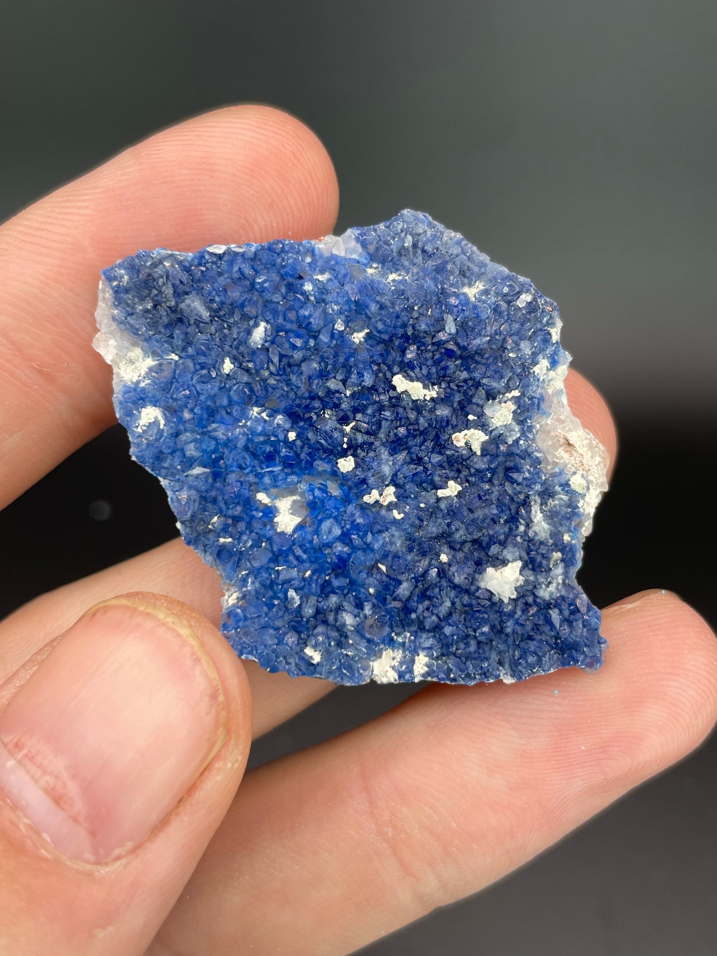 Shattuckite, Quartz 992 Level, Milpillas Mine, Cuitaca, Sonora, Mexico