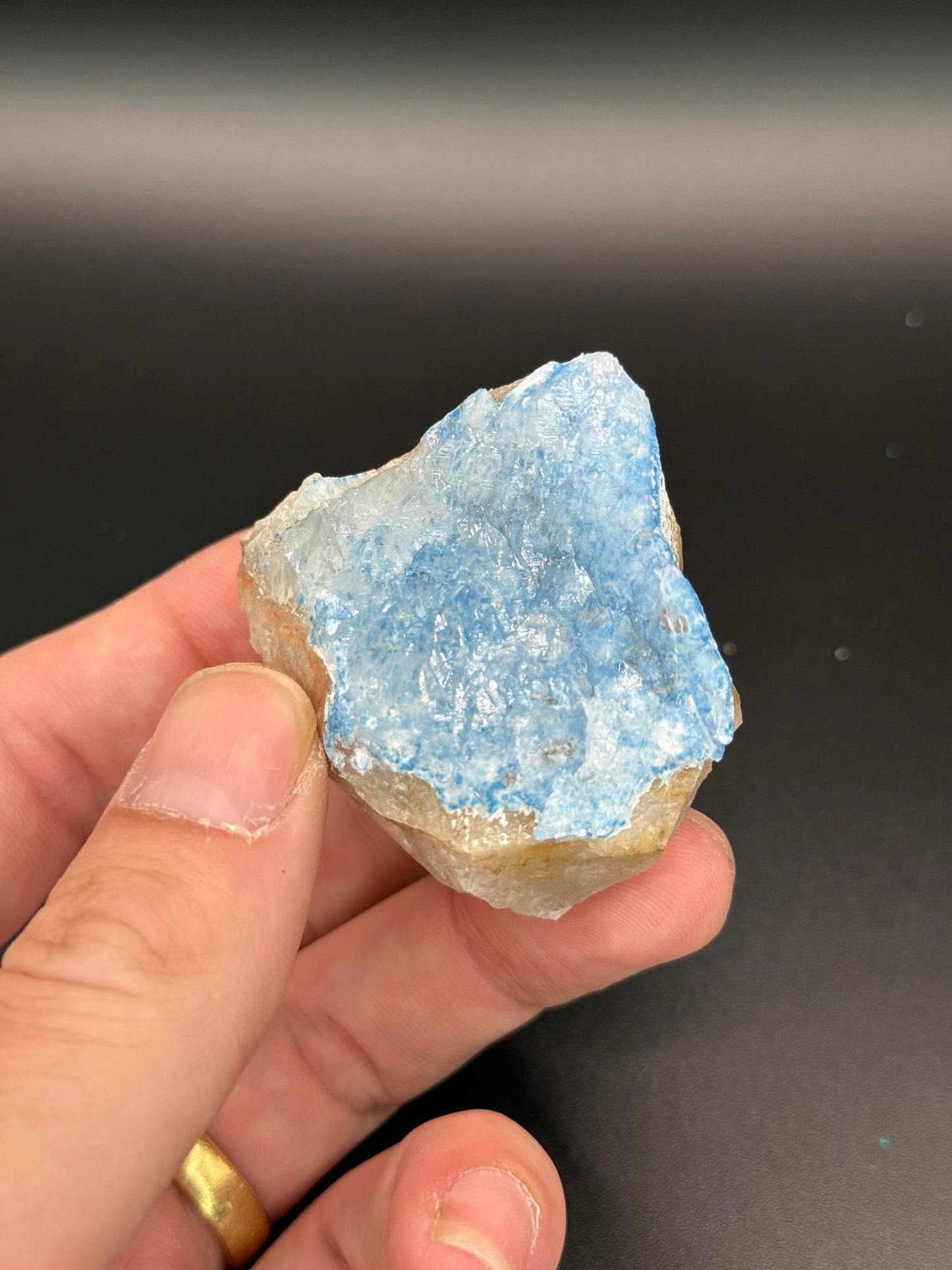 Shattuckite in Quartz, Kunene Region, Namibia