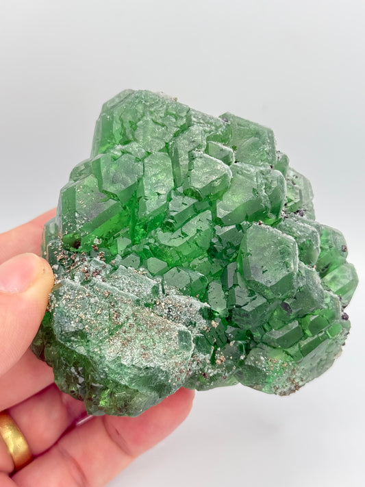 Fluorite, Milpo mine, Atacocha, Pasco Prov., Peru