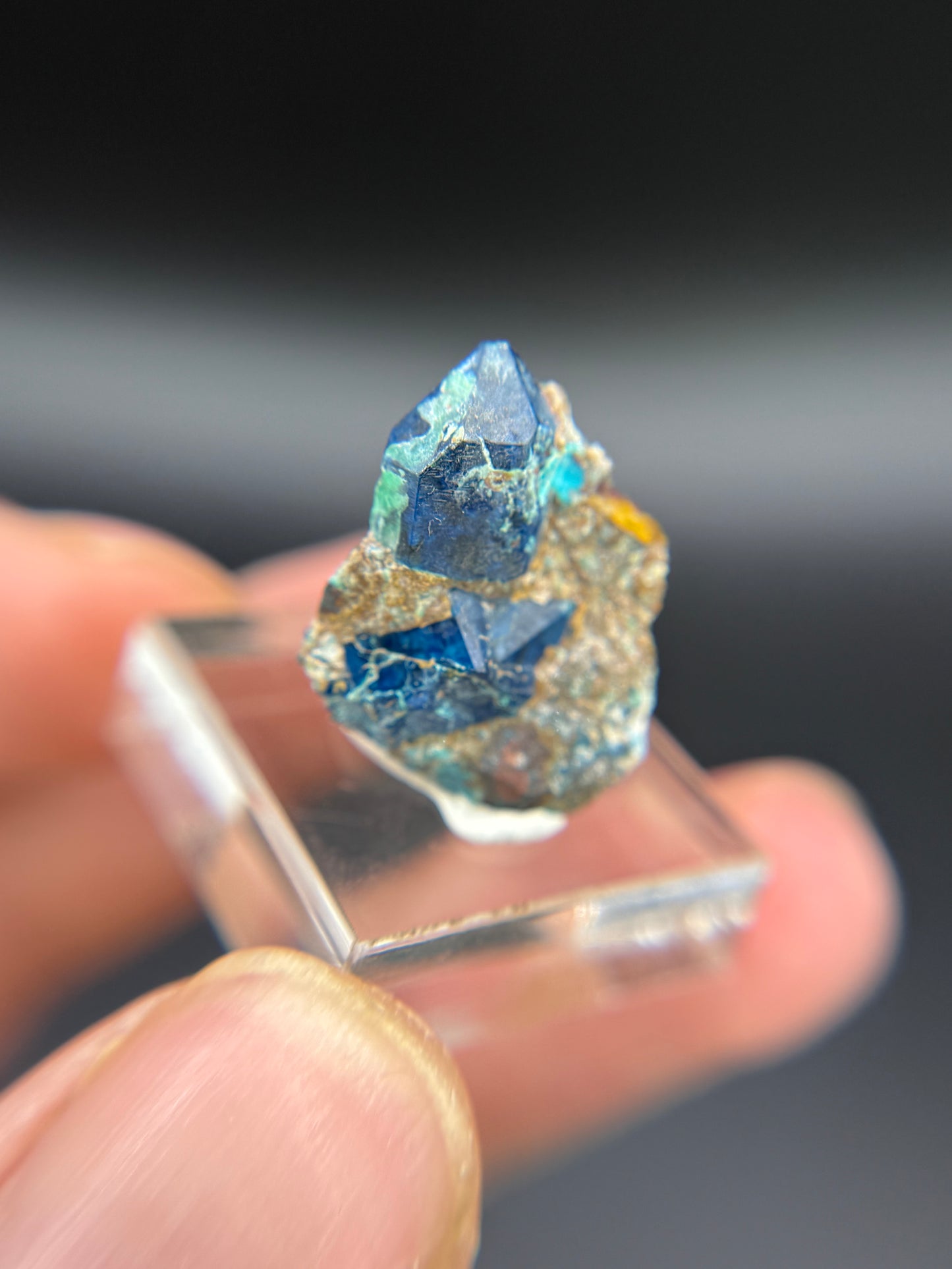 Shattuckite pseudomorph after Quartz, Kunene Region, Namibia
