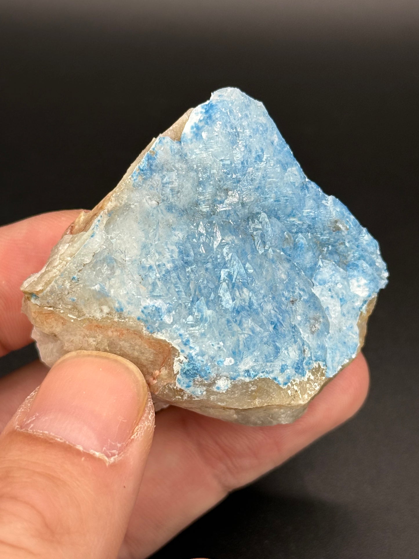 Shattuckite in Quartz, Kunene Region, Namibia