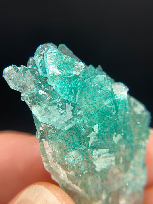 Dioptase and Quartz, Kunene Region, Namibia