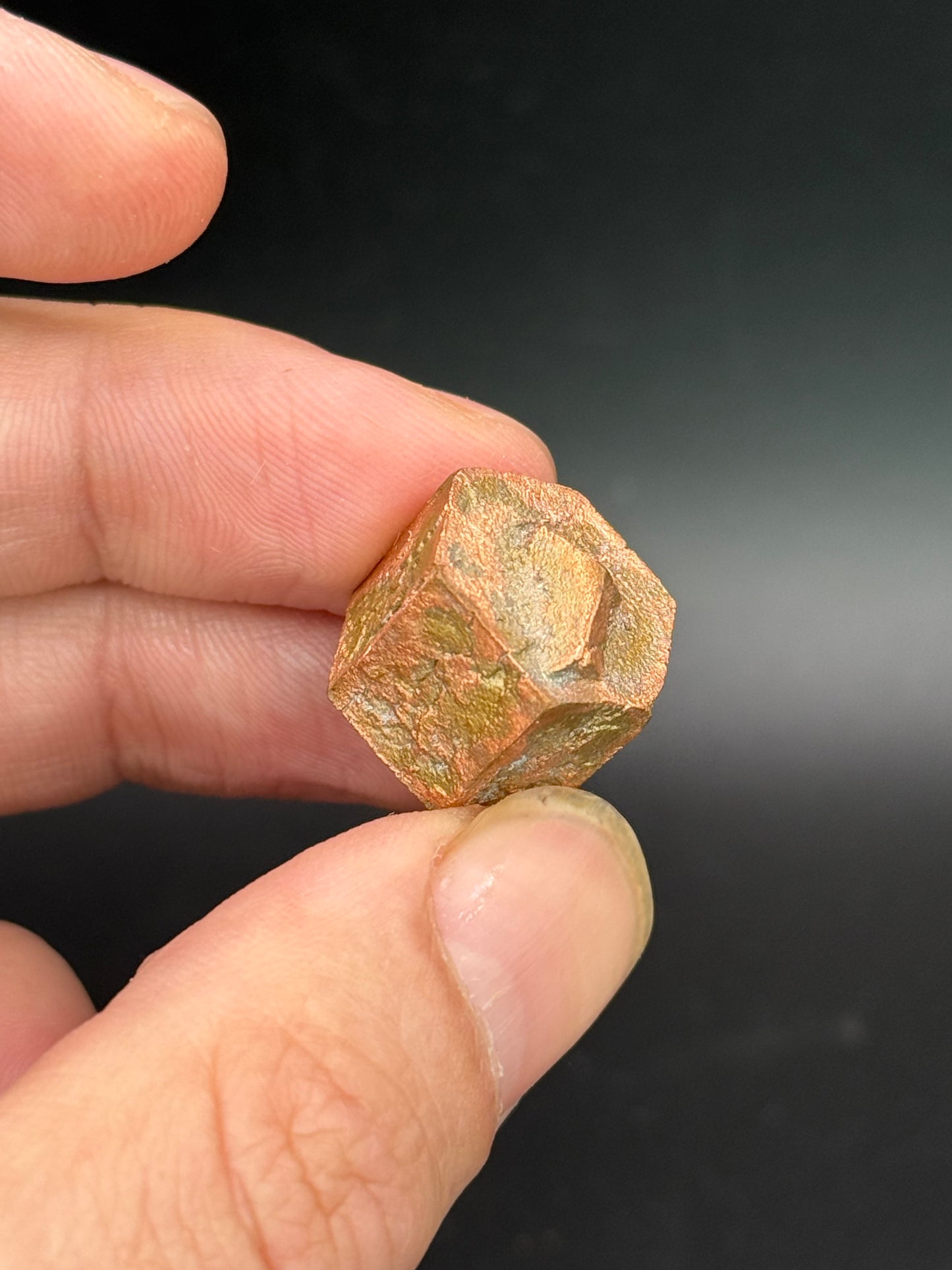 Copper pseudomorph Aragonite, Corocoro, La Paz, Bolivia