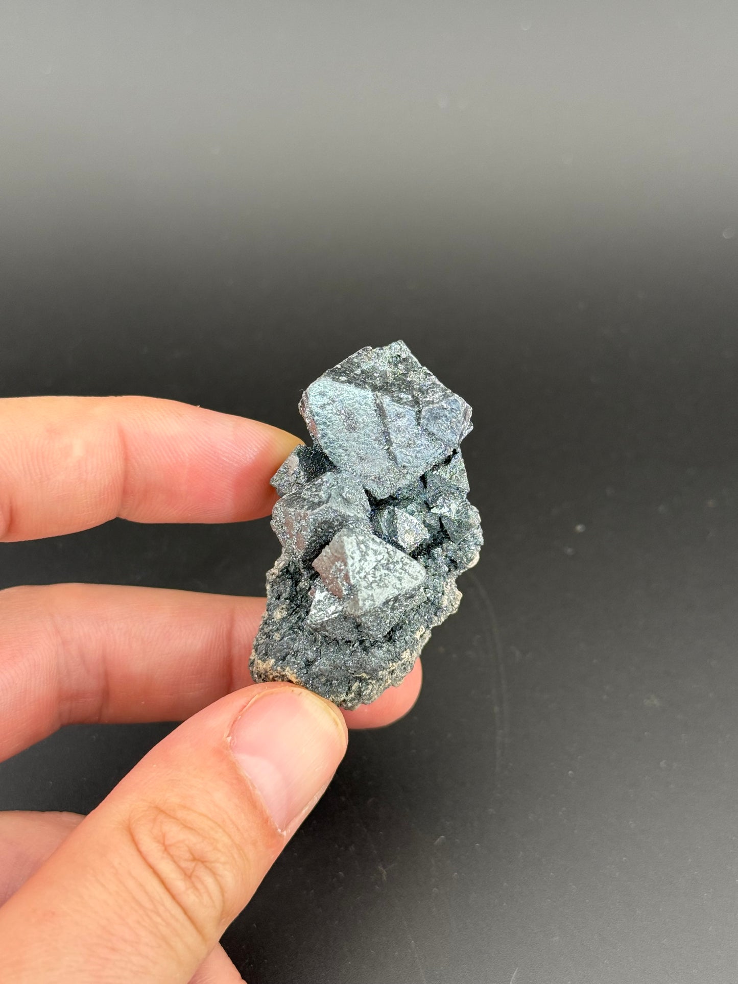 Hematite pseudomorph after Magnetite, Payún Matrú Volcano, Agua Escondida Dist., Malargüe Dept., Mendoza Prov., Argentina