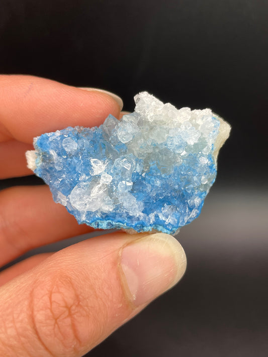 Shattuckite in Quartz, Kunene Region, Namibia