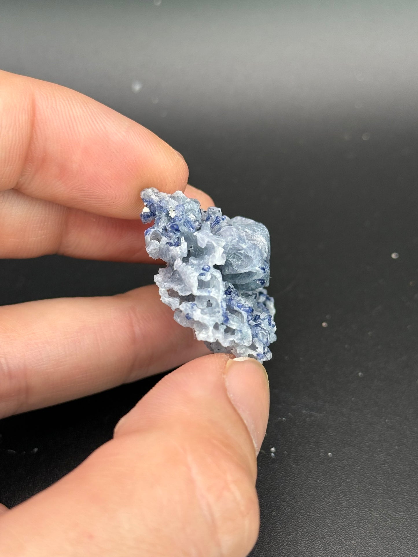 Sapphire on Spinel, Betroka District, Anosy, Madagascar