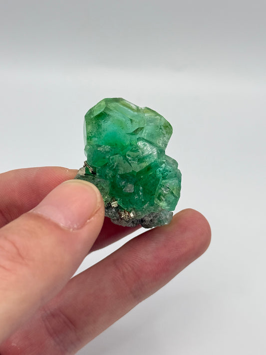 Fluorite, Milpo mine, Atacocha, Pasco Prov., Peru