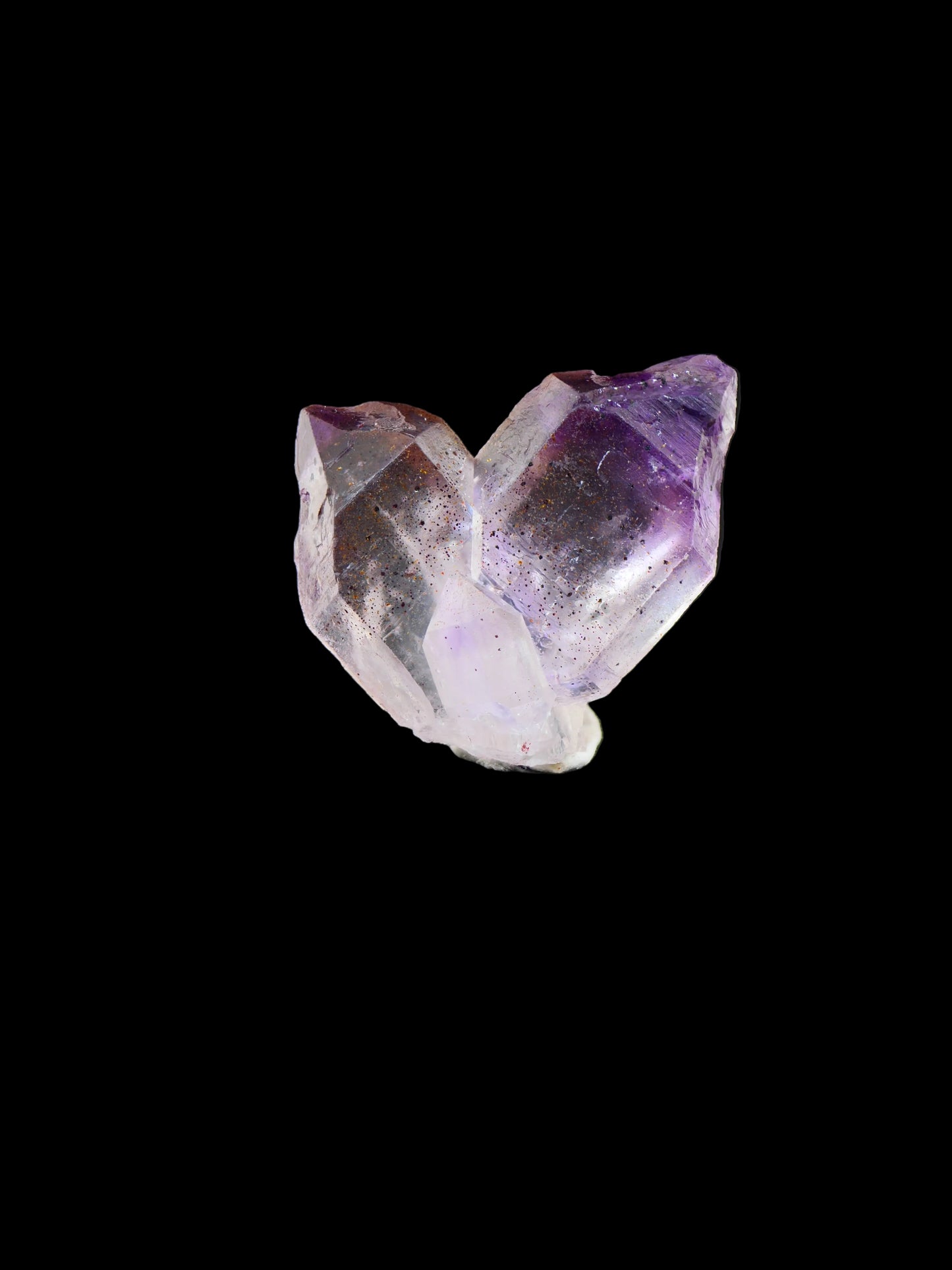 Amethyst double Japan Law Twin, Marovoalavo Mine, Andilamena, Madagascar