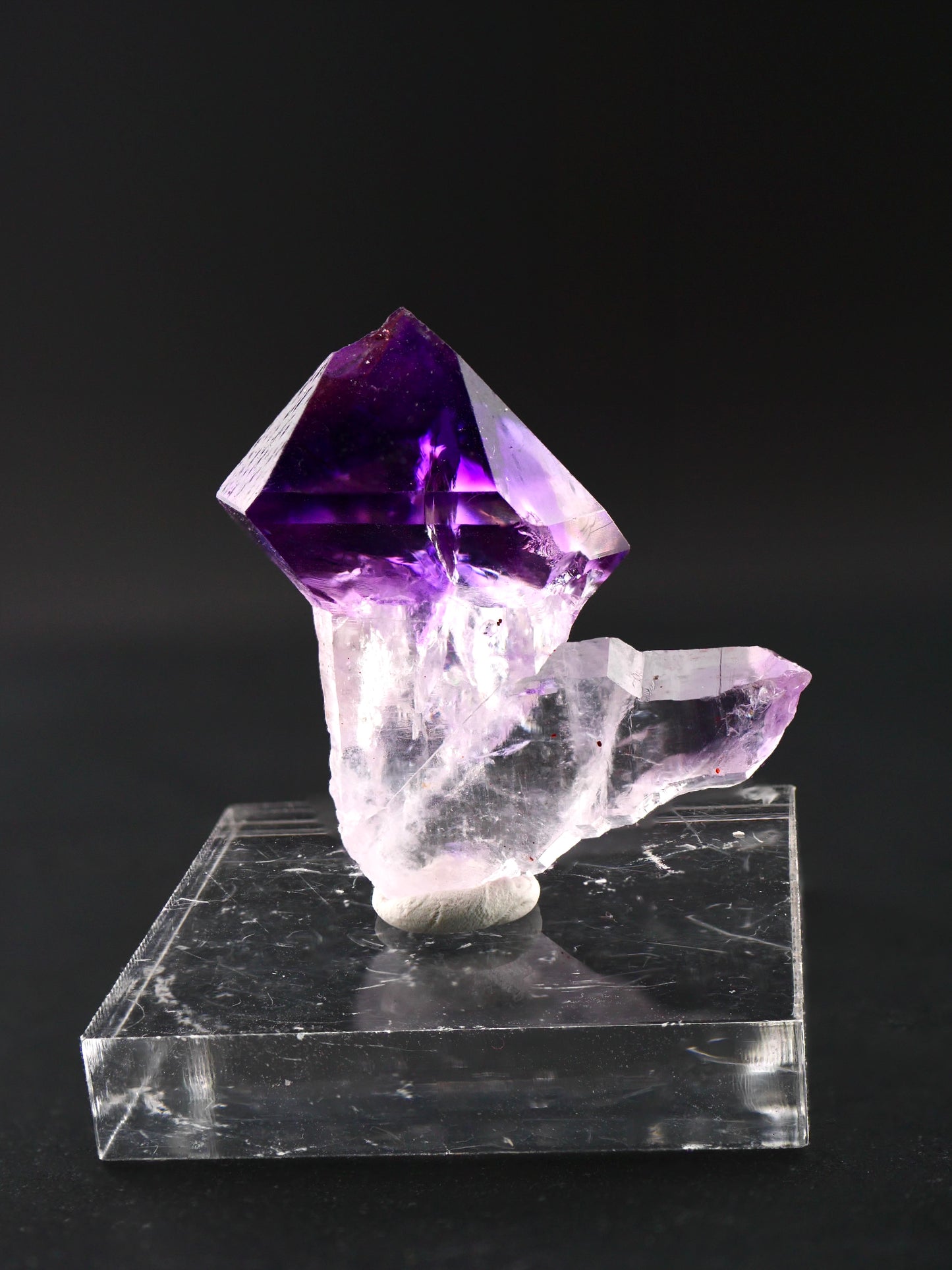 Amethyst Scepter Japan Law Twin, Marovoalavo Mine, Andilamena, Madagascar