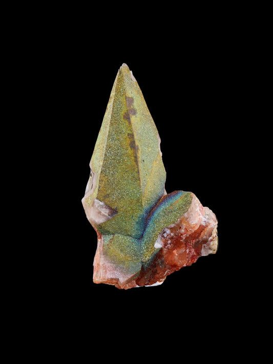 Chalcopyrite on Calcite, Dniester River, Moldova