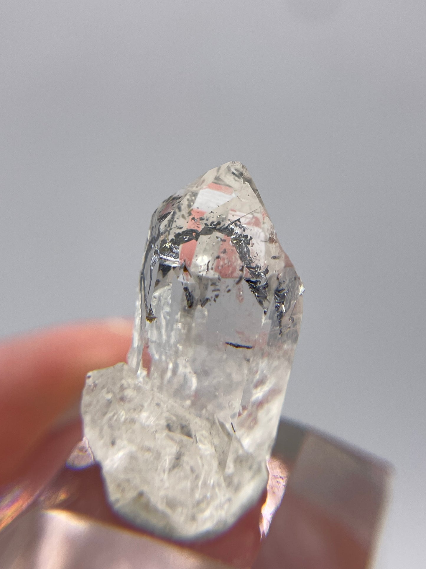 Quartz with Hematite inclusions, Cavradi Gorge, Surselva Region, Grisons, Switzerland