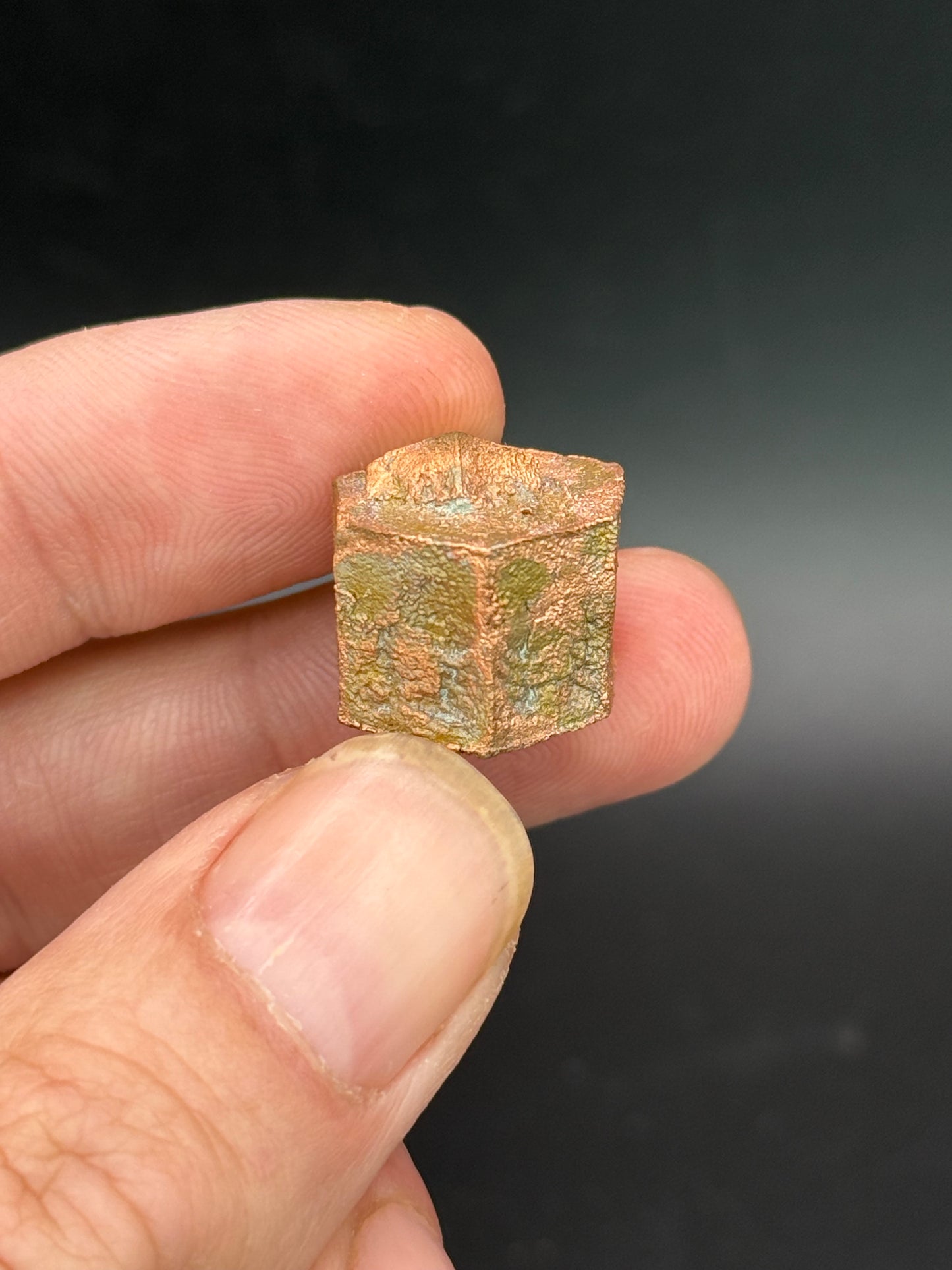 Copper pseudomorph Aragonite, Corocoro, La Paz, Bolivia