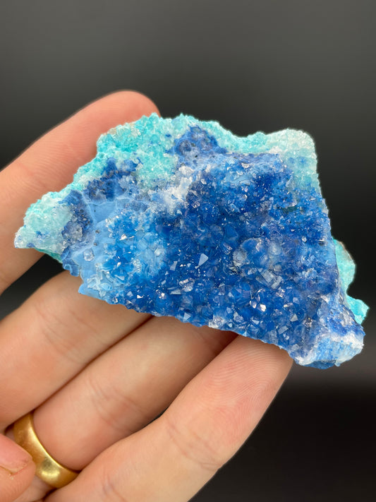 Shattuckite, Chrysocolla, Quartz, 992 Level, Milpillas Mine, Cuitaca, Sonora, Mexico