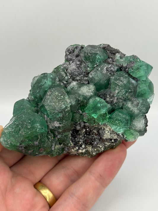 Fluorite, Milpo mine, Atacocha, Pasco Prov., Peru
