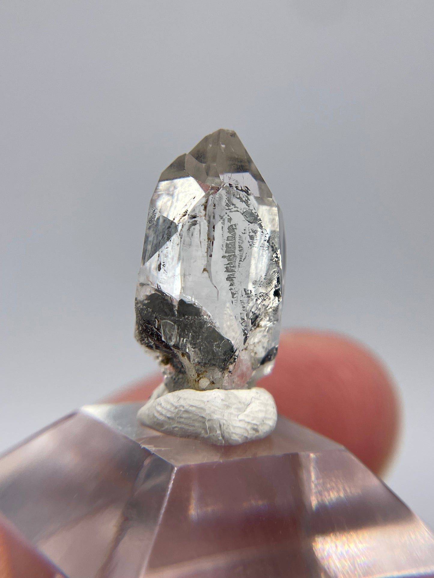 Quartz with Hematite inclusions, Cavradi Gorge, Surselva Region, Grisons, Switzerland