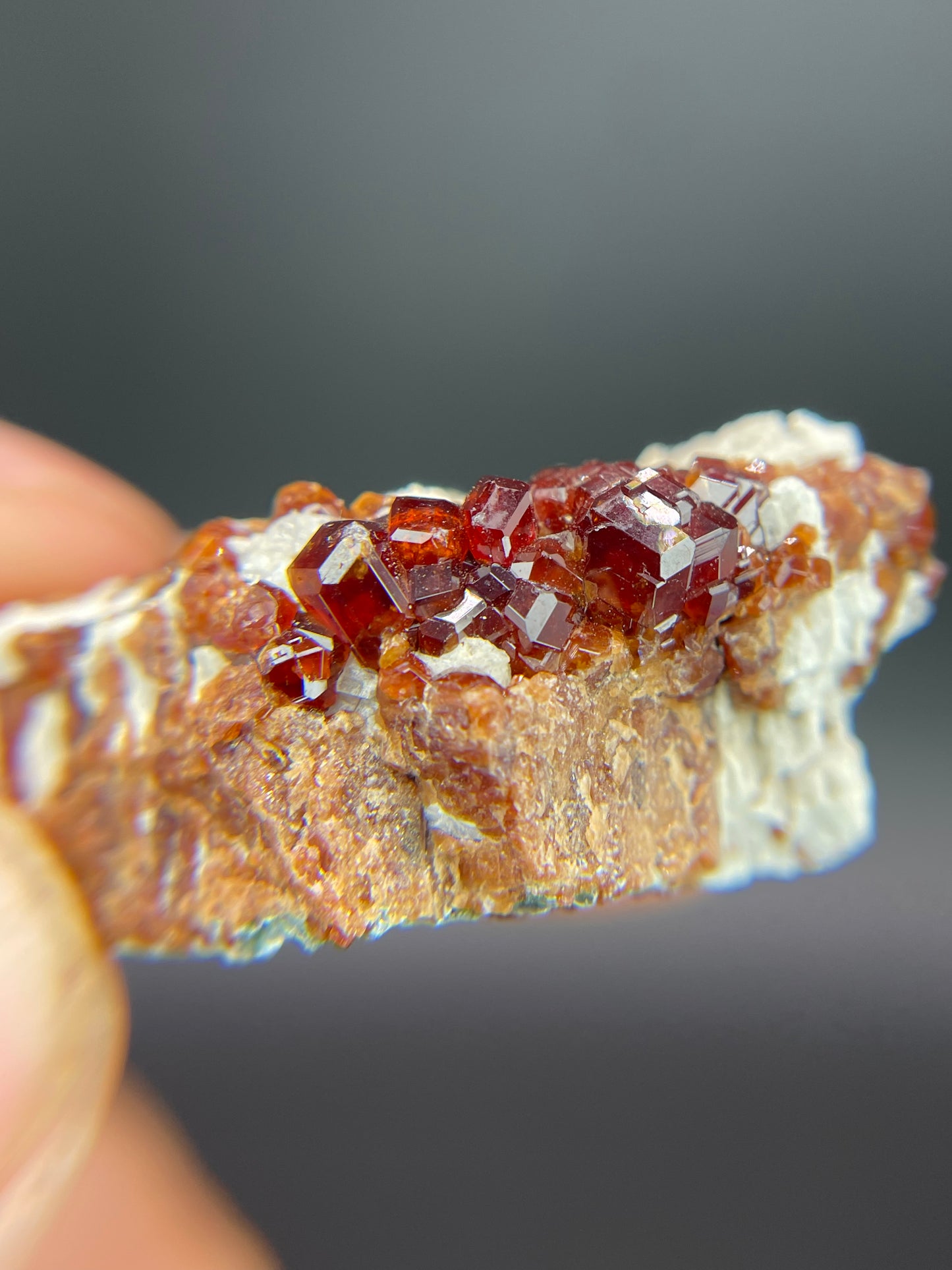 Hessonite garnet, Clinochlore, Valle d'Aosta, Italy