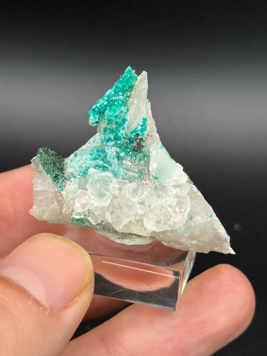 Dioptase and Quartz, Kunene Region, Namibia