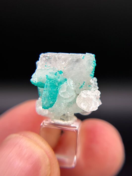 Dioptase and Quartz, Kunene Region, Namibia