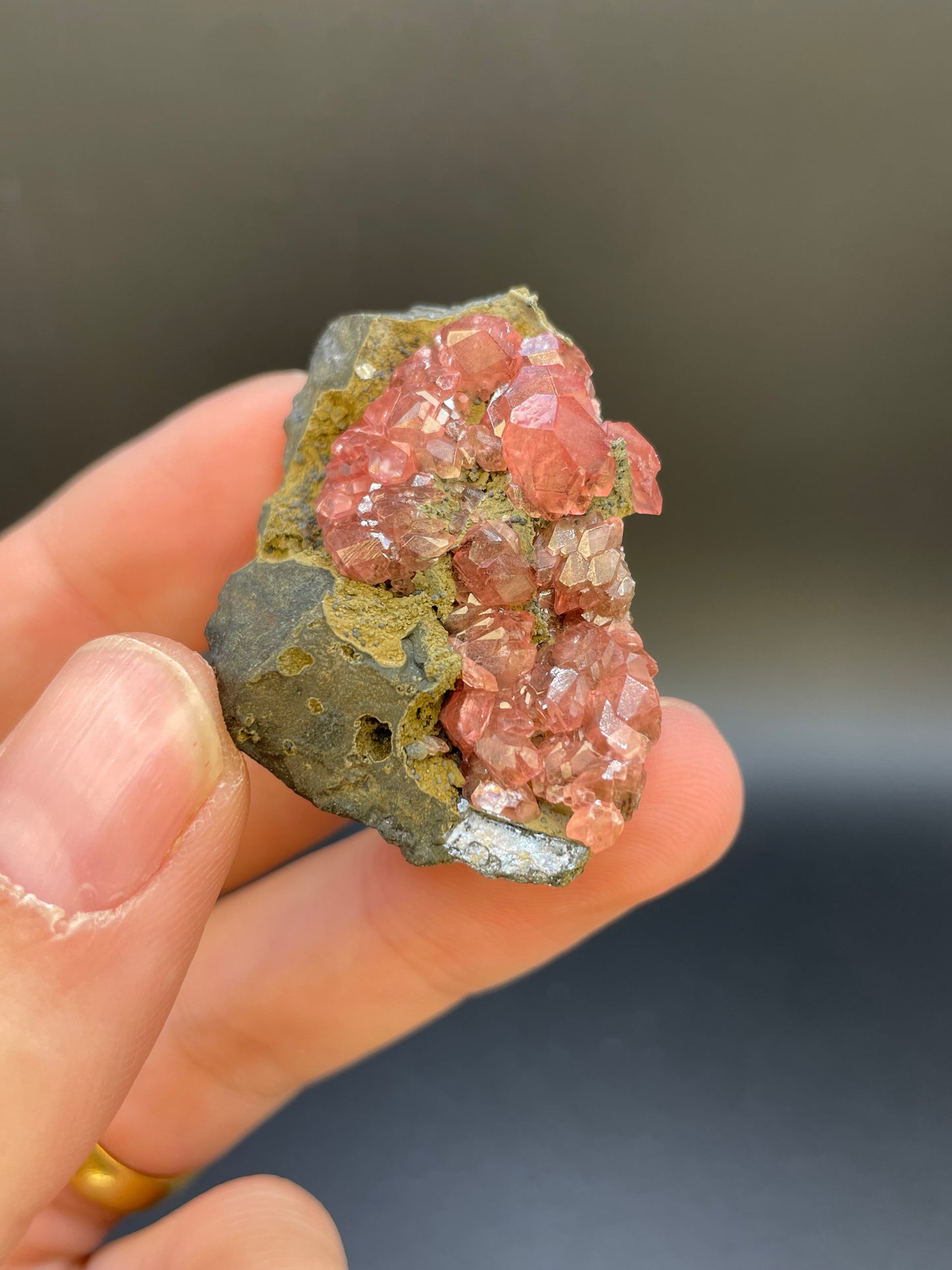 Rhodochrosite, 10th Level Silicate Ore Body, Potosi Mine, Santa Eulalia, Chihuahua, Mexico