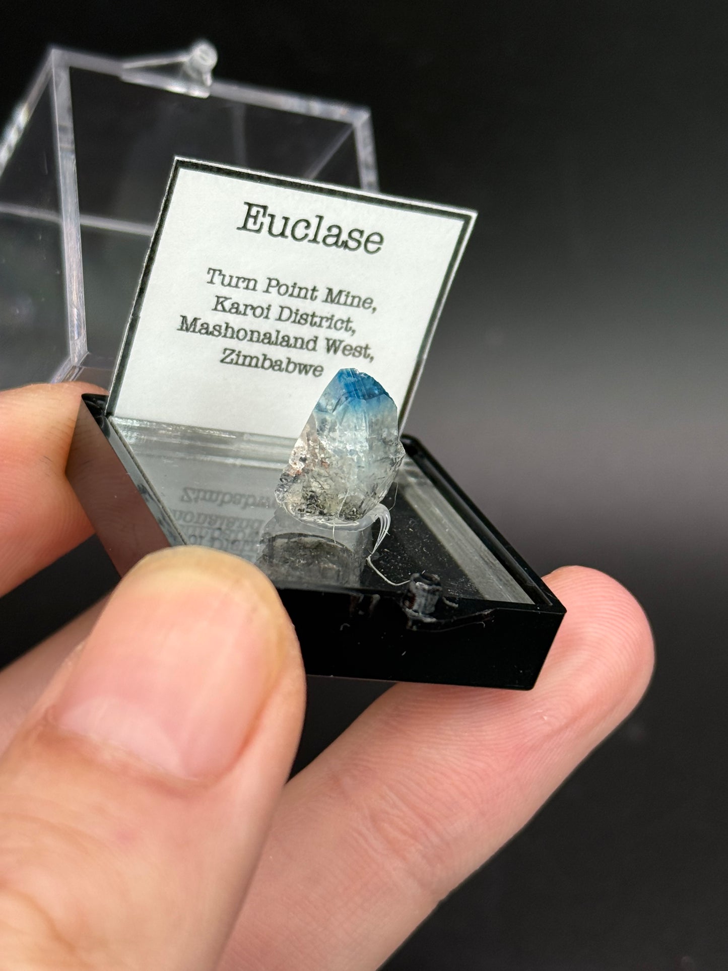 Euclase, Turn Point Mine, Karoi District, Mashonaland West, Zimbabwe