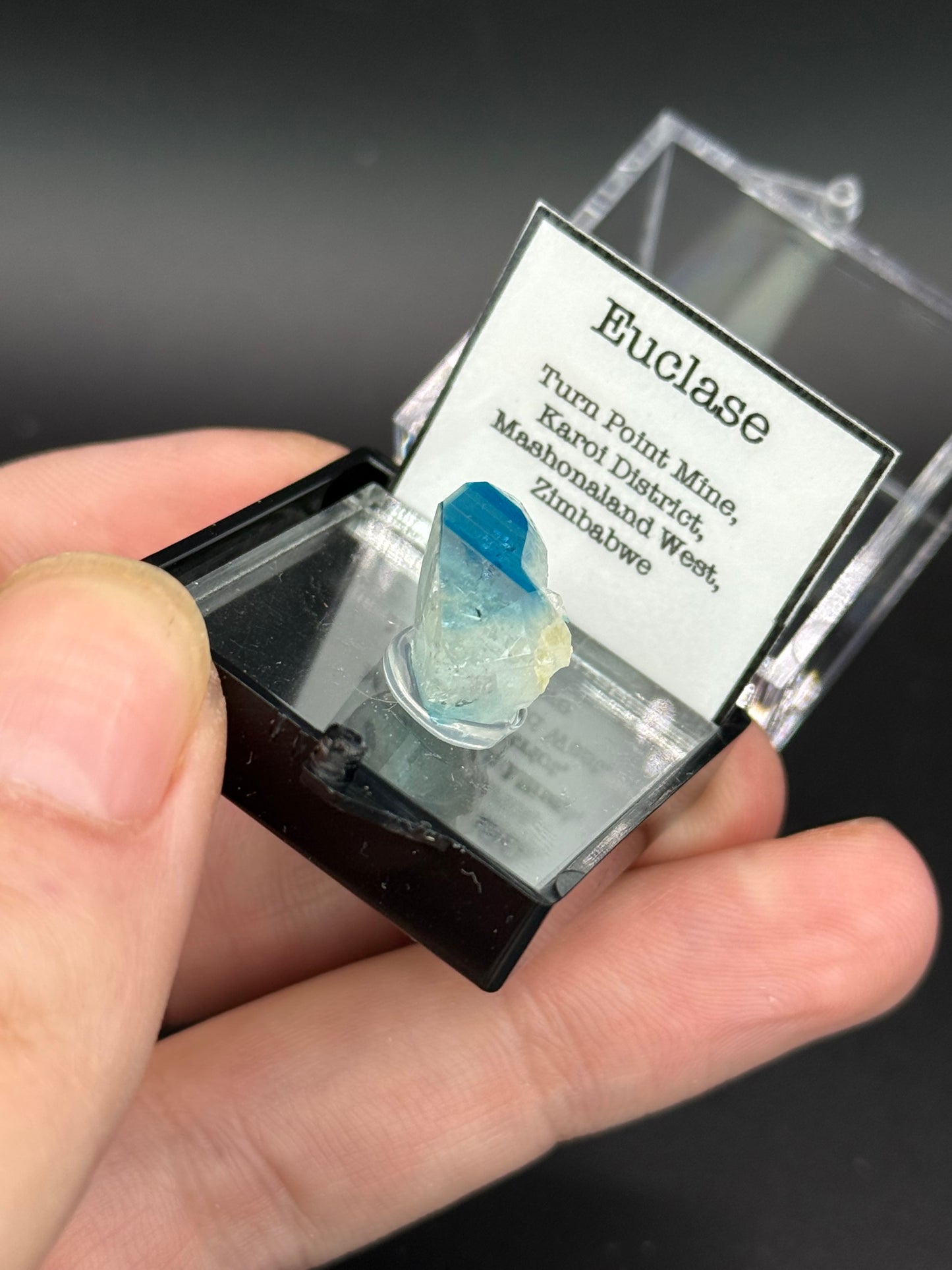 Euclase, Turn Point Mine, Karoi District, Mashonaland West, Zimbabwe