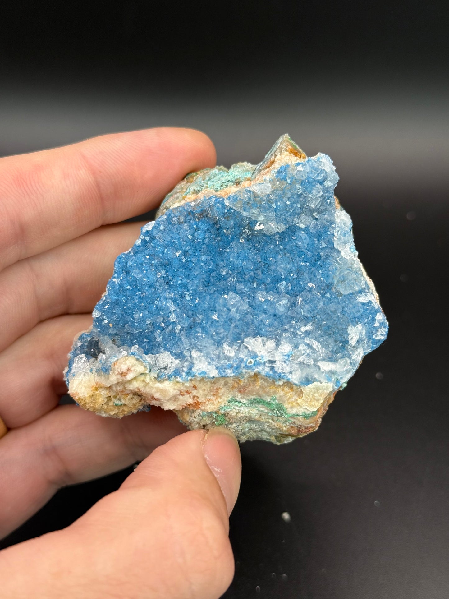 Shattuckite and Quartz, Kunene Region, Namibia