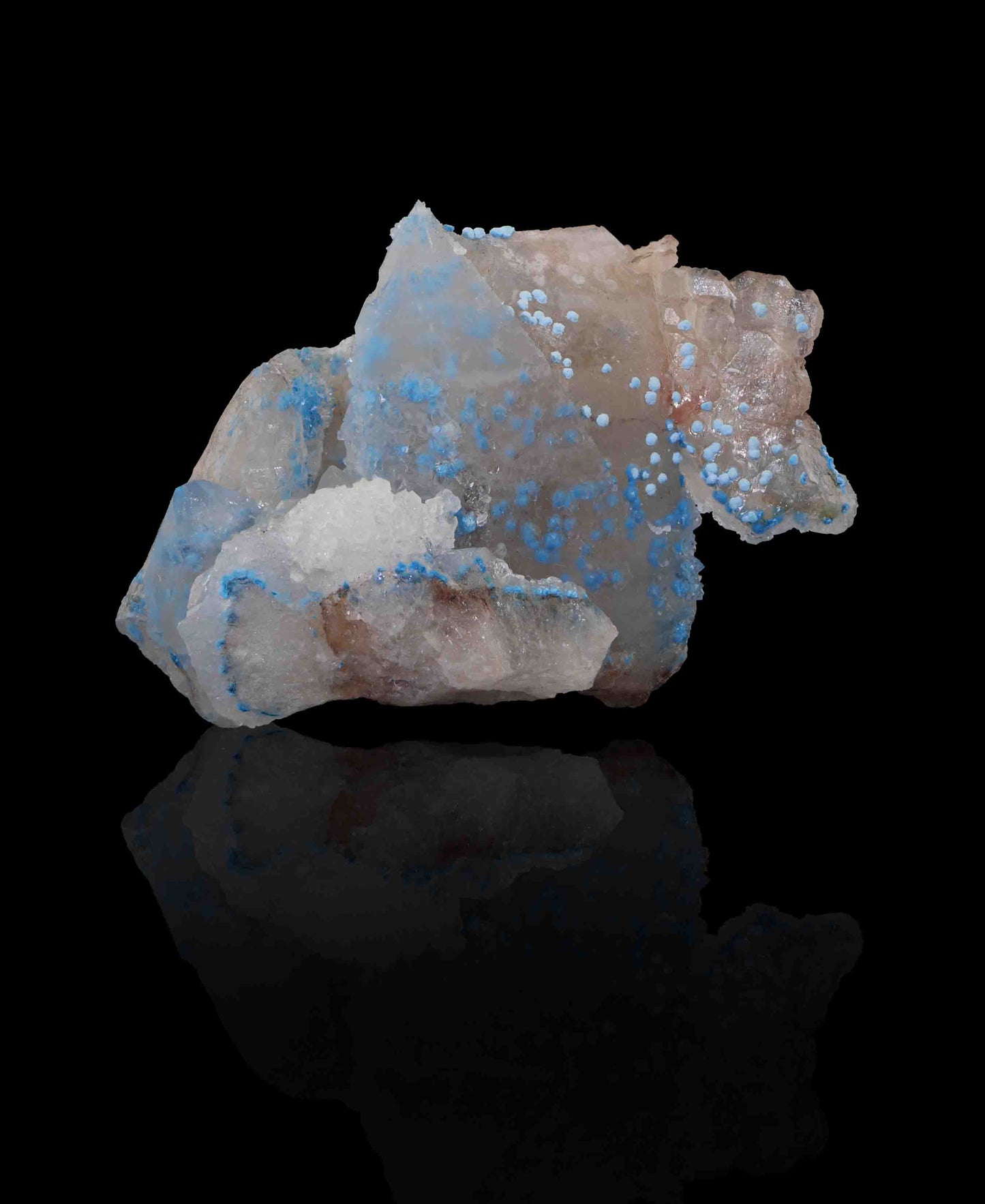 Shattuckite in Quartz, Kunene Region, Namibia