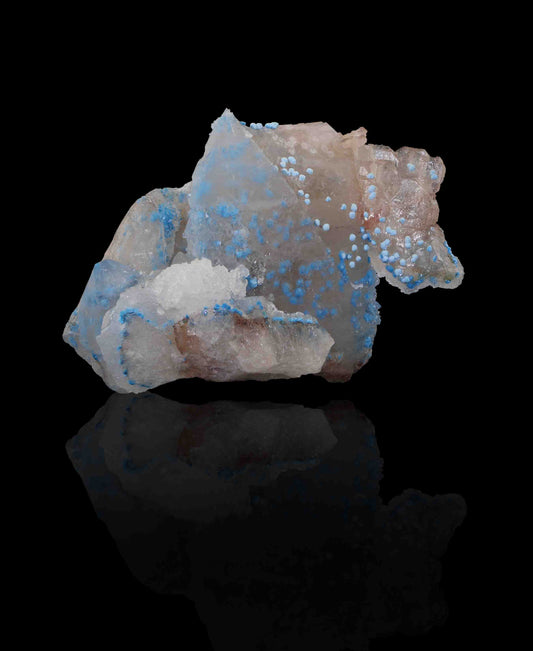 Shattuckite in Quartz, Kunene Region, Namibia