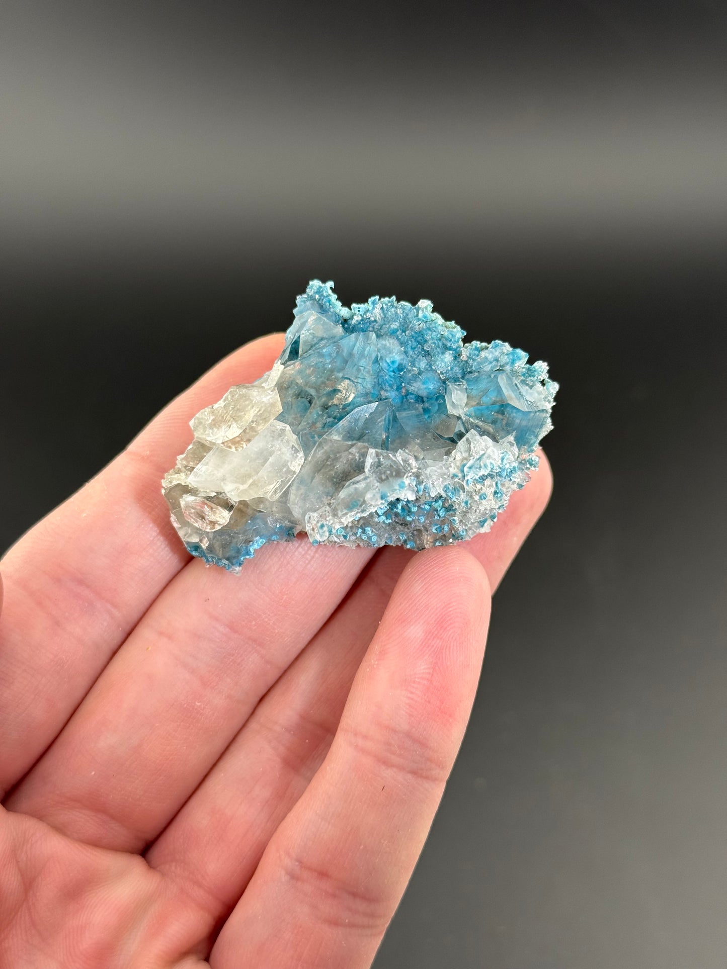 Shattuckite in Quartz, Kunene Region, Namibia