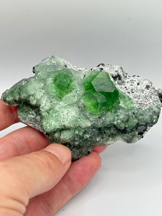 Fluorite, Milpo mine, Atacocha, Pasco Prov., Peru