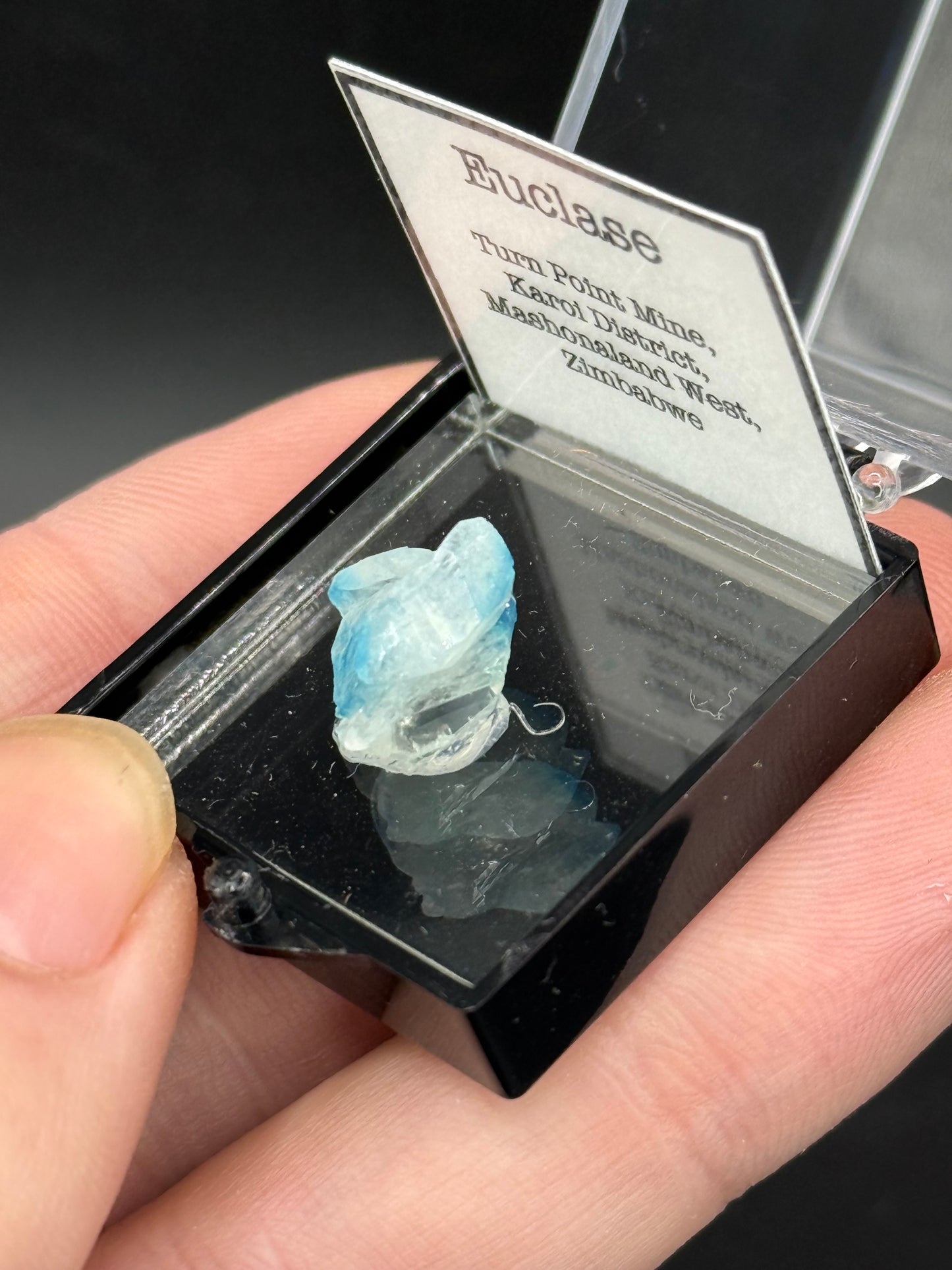 Euclase, Turn Point Mine, Karoi District, Mashonaland West, Zimbabwe