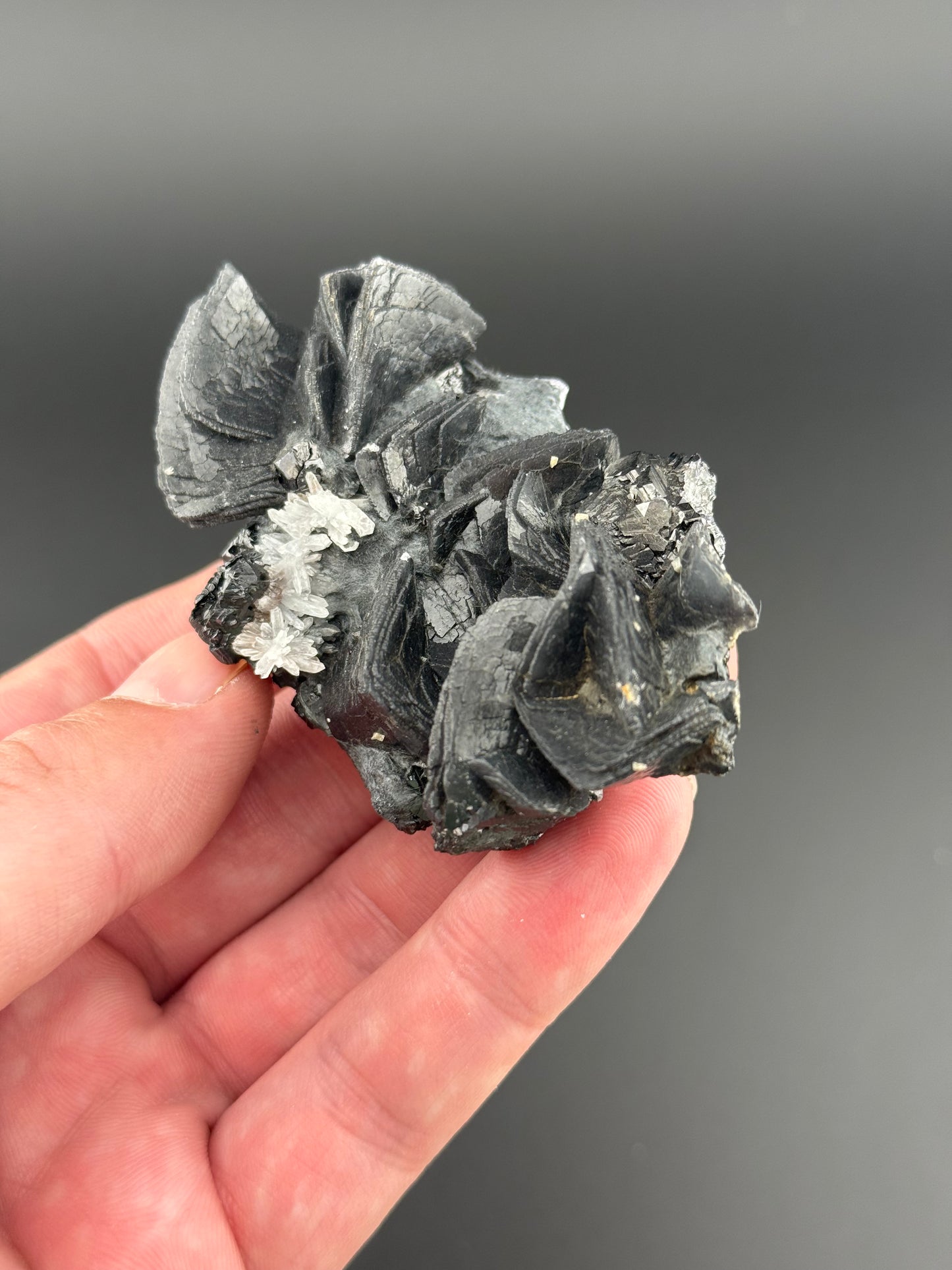 Calcite with Boulangerite, Herja Mine, Romania