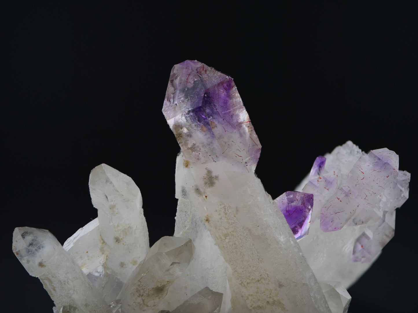 Amethyst Scepters with Hematite, Denny Mountain, King Co., Washington, US