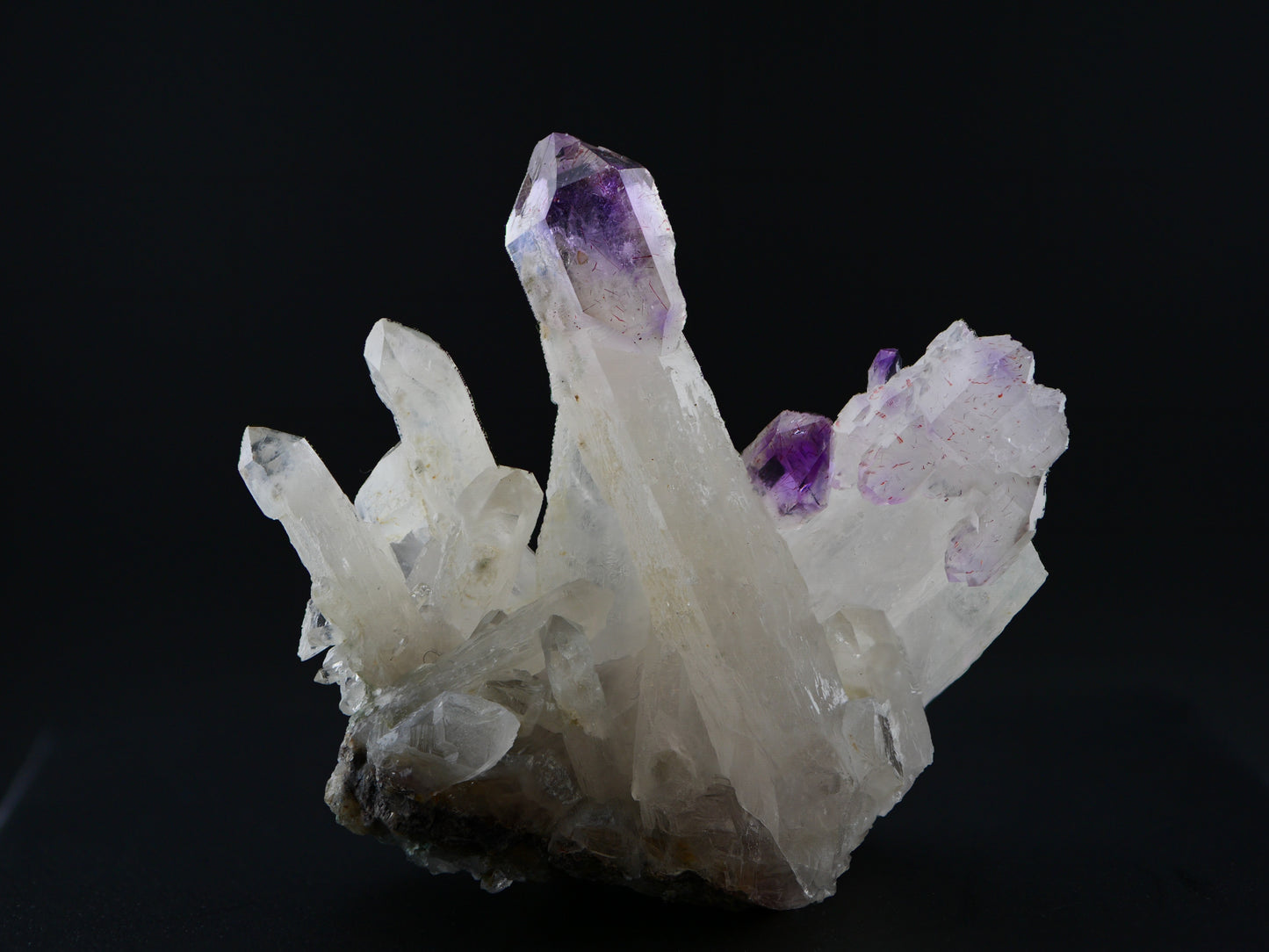 Amethyst Scepters with Hematite, Denny Mountain, King Co., Washington, US