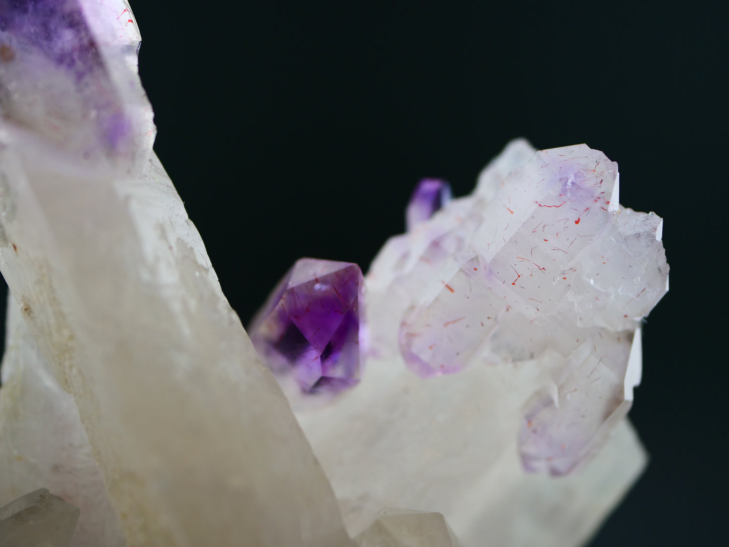 Amethyst Scepters with Hematite, Denny Mountain, King Co., Washington, US