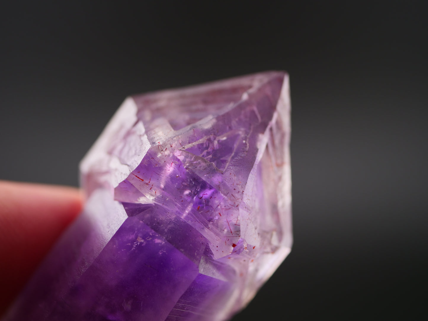 Amethyst Scepter with Hematite, Denny Mountain, King Co., Washington, US