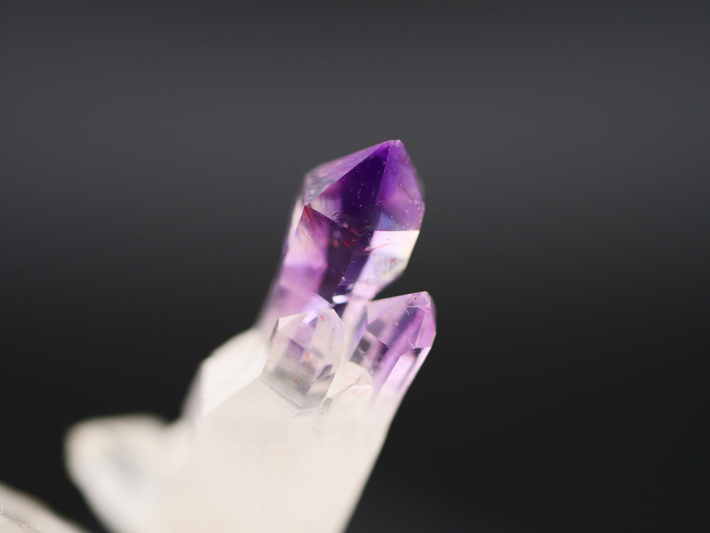 Amethyst Scepter with Hematite, Denny Mountain, King Co., Washington, US