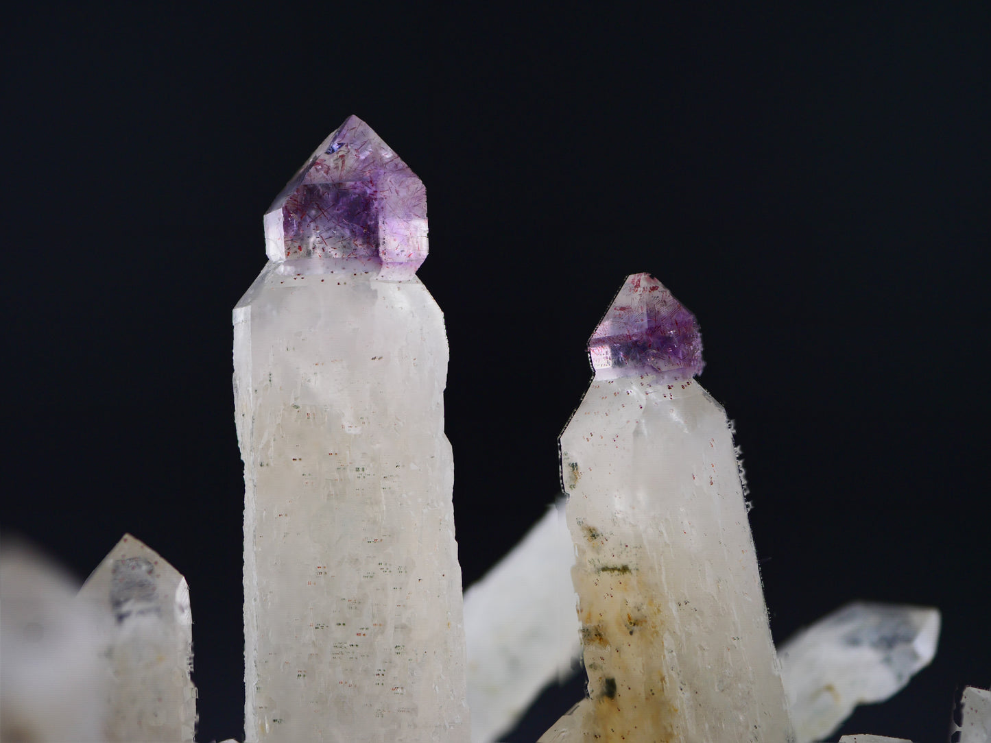 Amethyst Scepters with Hematite, Denny Mountain, King Co., Washington, US