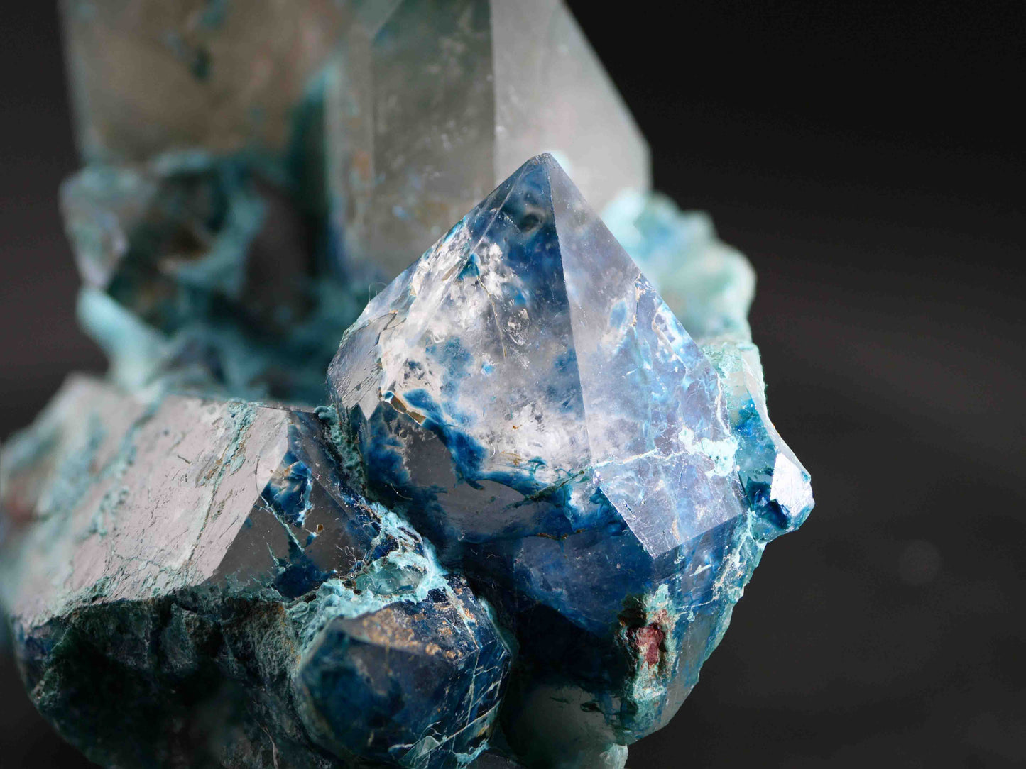 Shattuckite and Quartz, Kunene Region, Namibia
